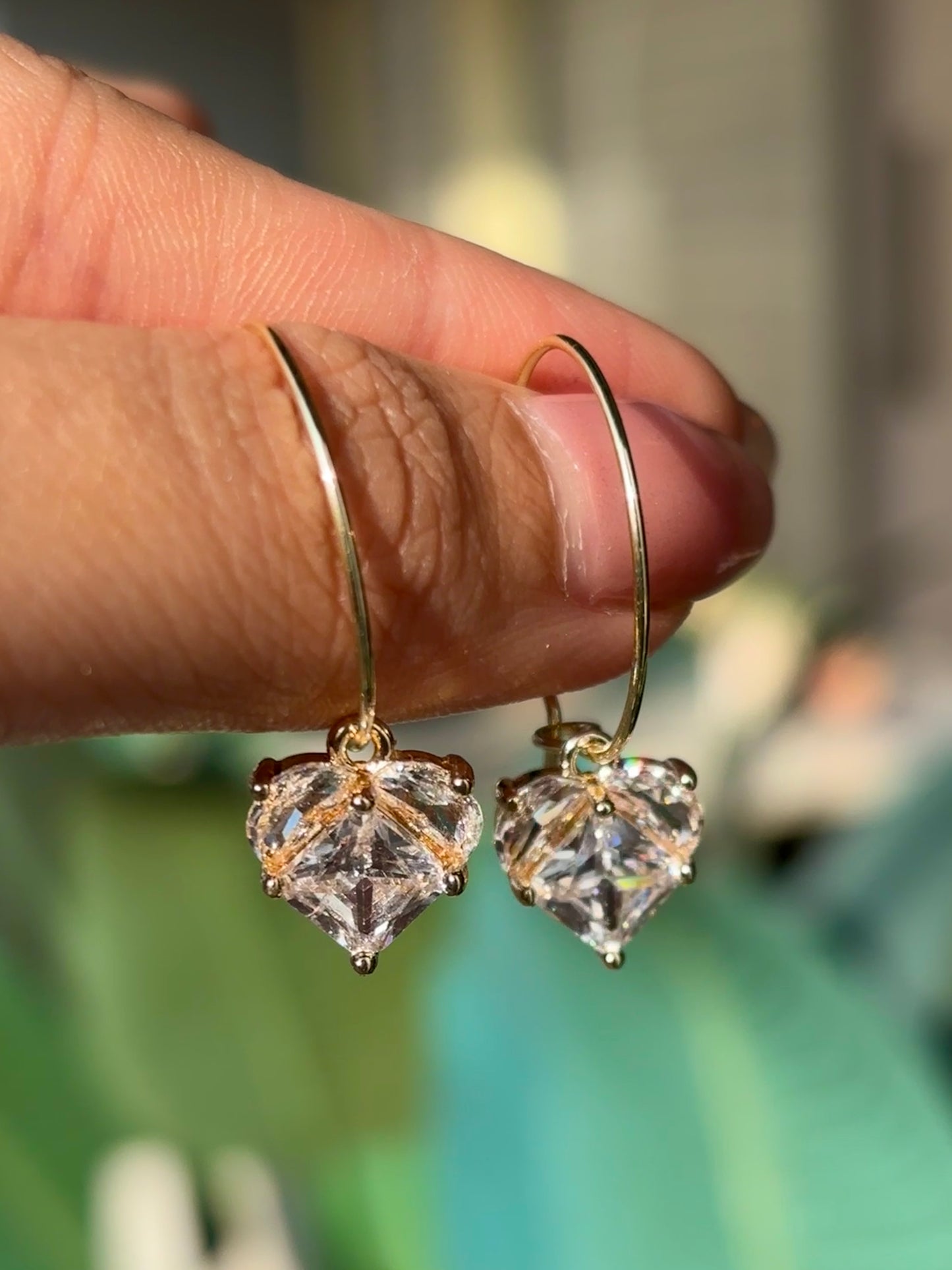 Herz Cubic Zirconia Earrings