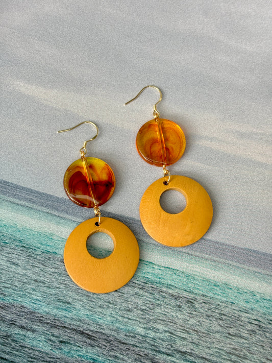 Akela Wooden Earrings