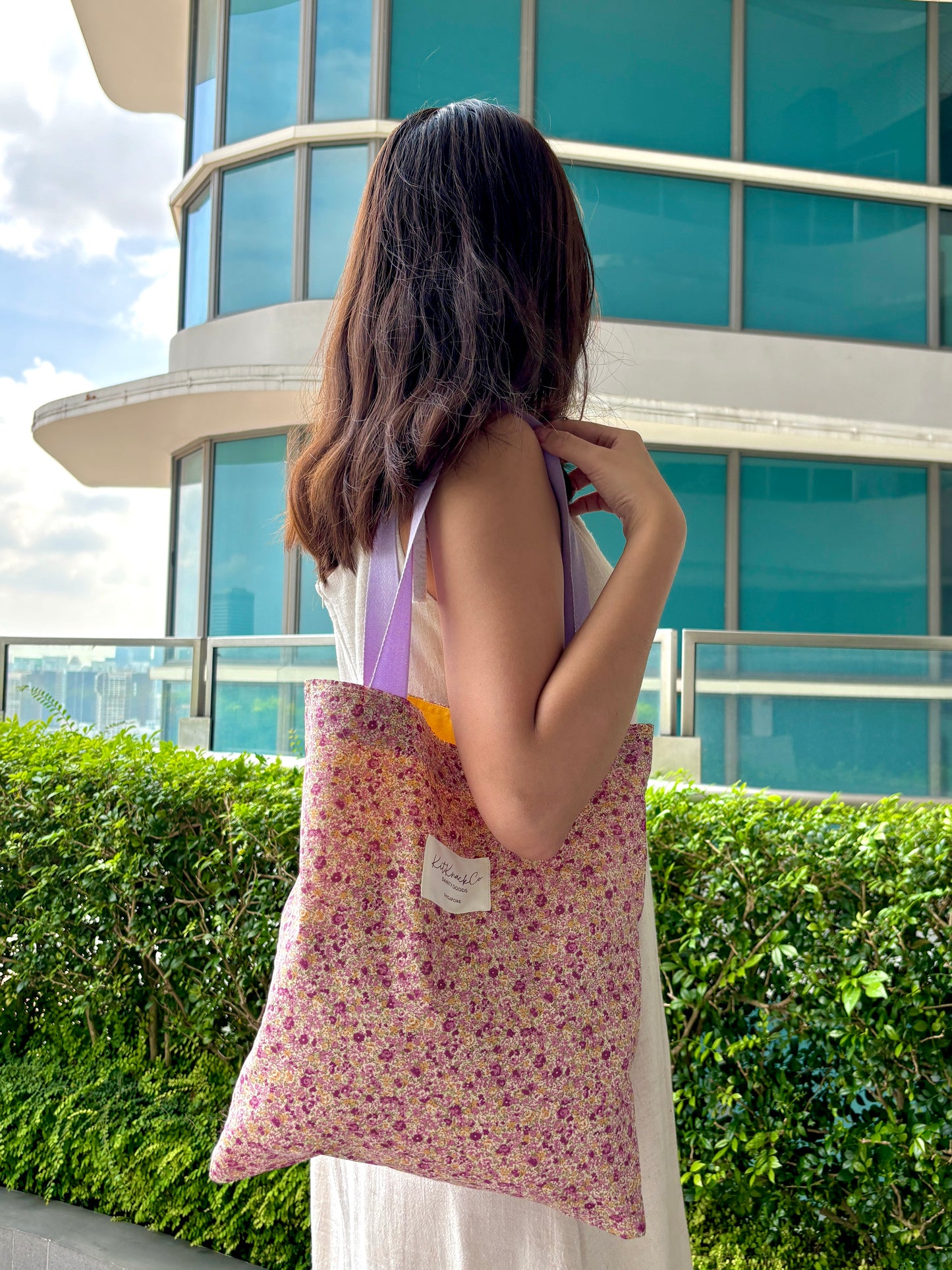Charlotte Tote Bag - Violet Bloom