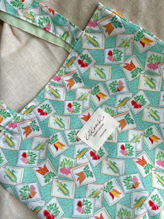 Josie Pocket Tote Bag - Veggie Tales