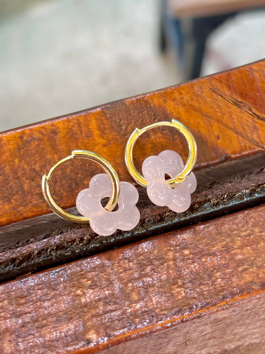 BLOSSOM Glass Ear Hoops