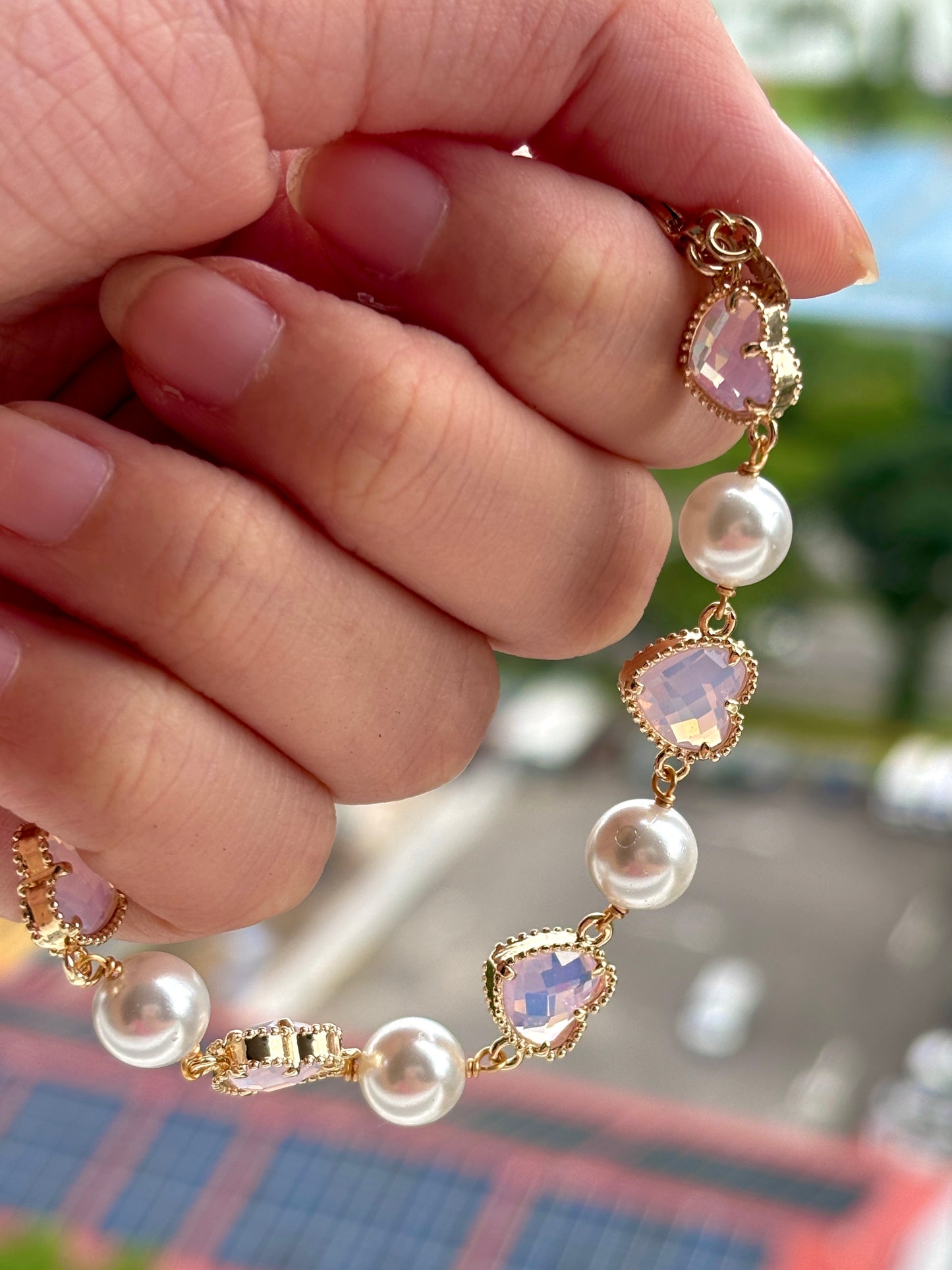 Candy Crystal Glass Bracelet