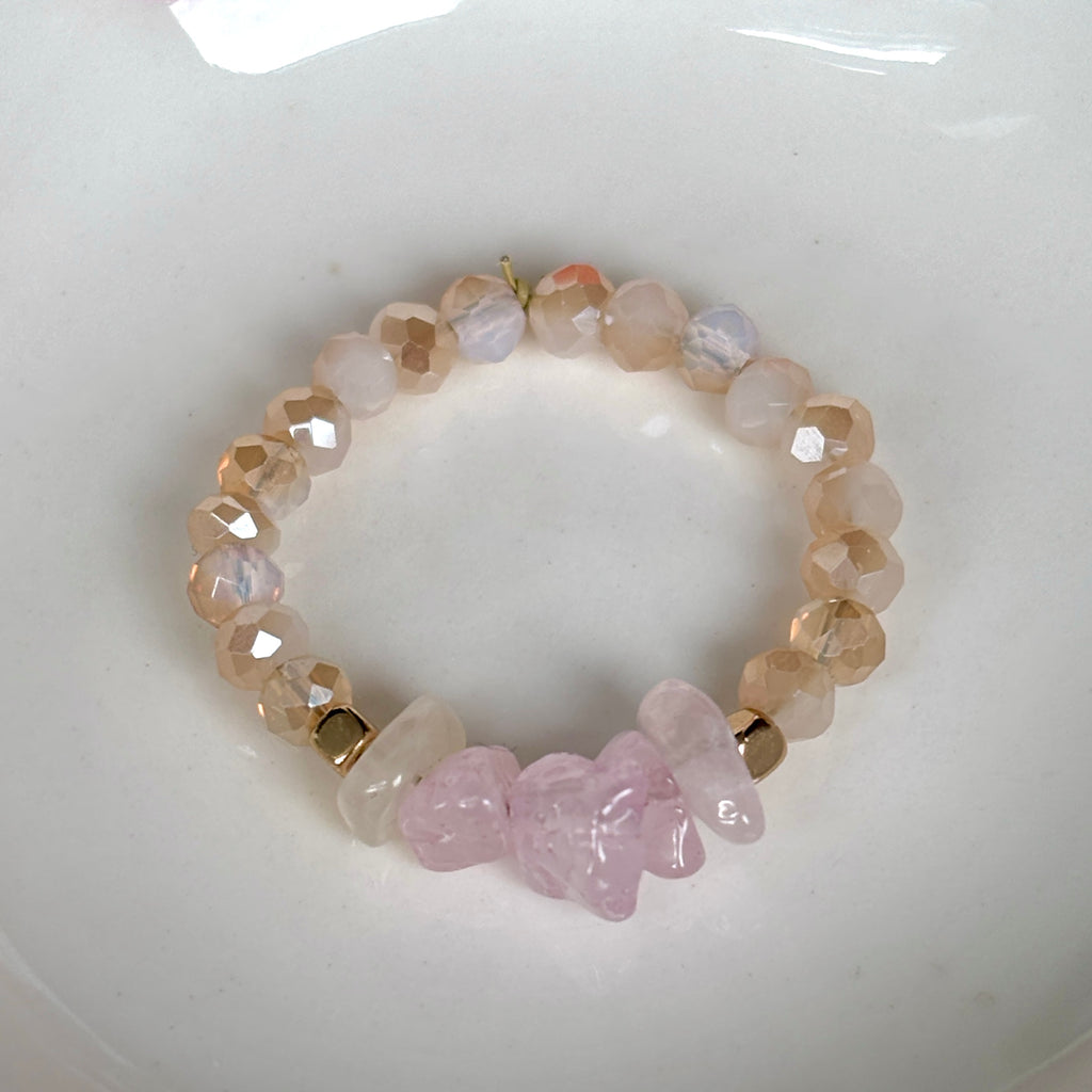 Evelyn Glass Beaded Ring