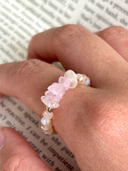 Evelyn Glass Beaded Ring