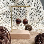NOIX 14k Gold Plated Drop Ear Hoops
