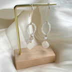 TRIOLET Natural Polished Shell Earrings