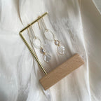 TRIOLET Natural Polished Shell Earrings