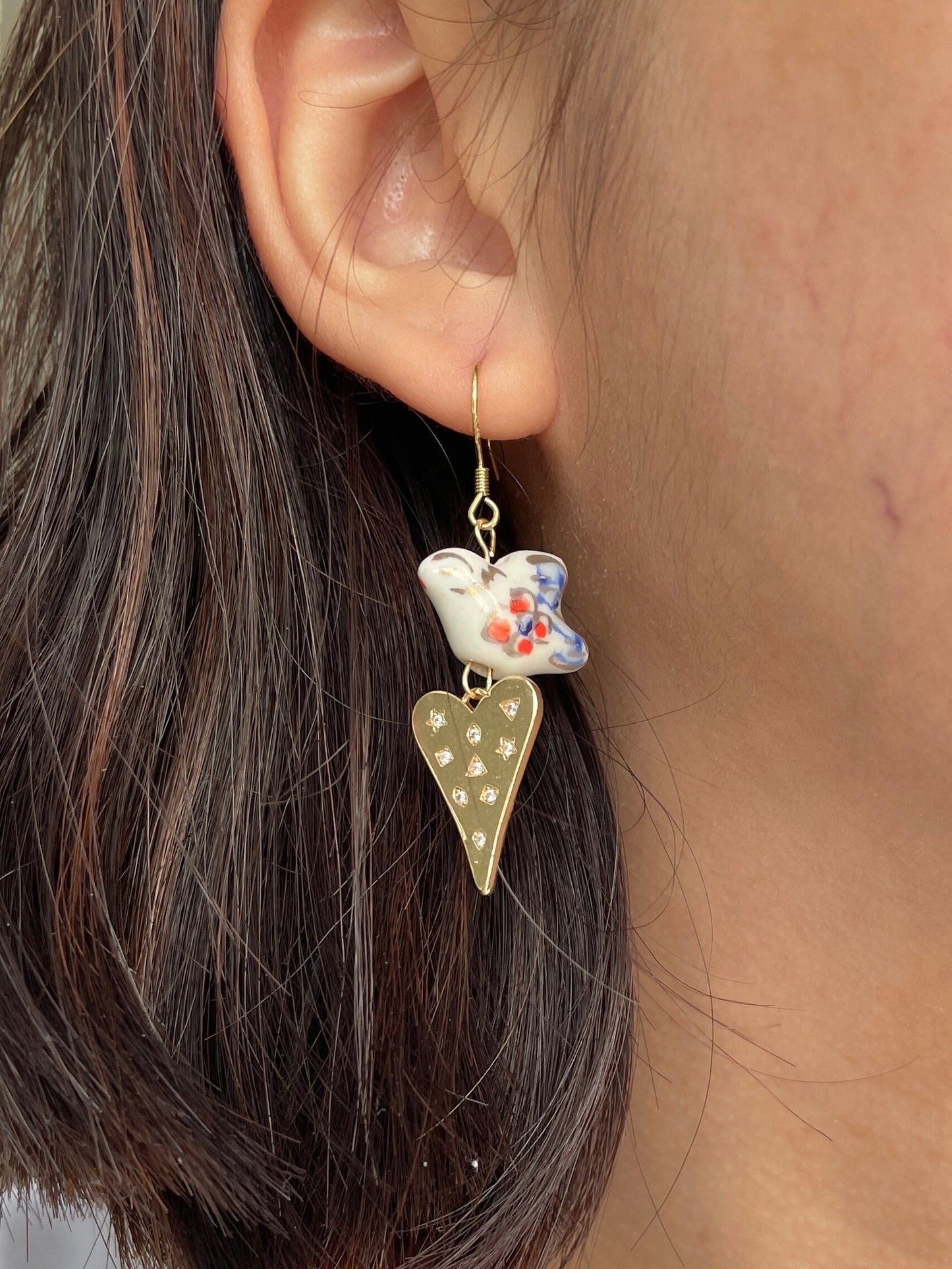 ADERYN Ceramic Bird Earrings