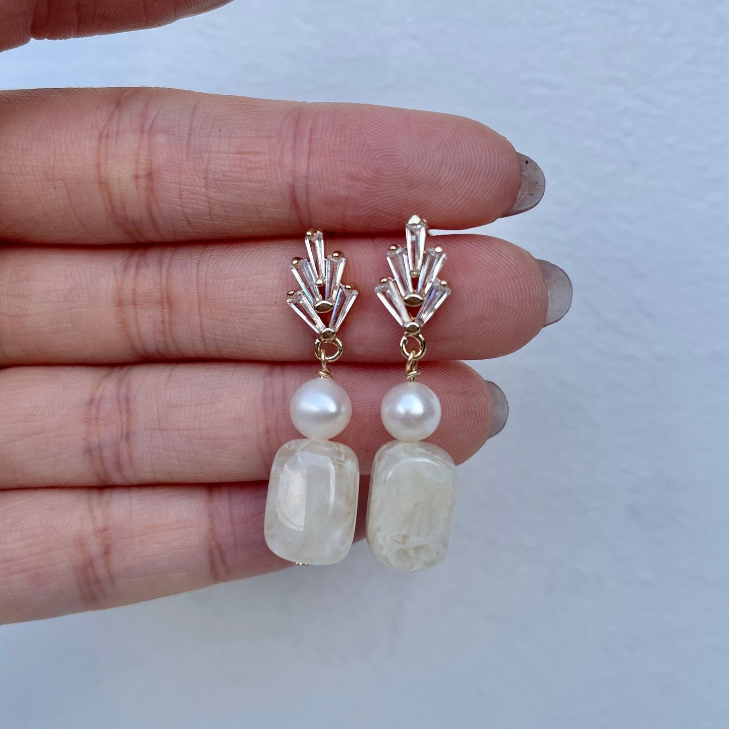 ROCO Faux Marble Earrings