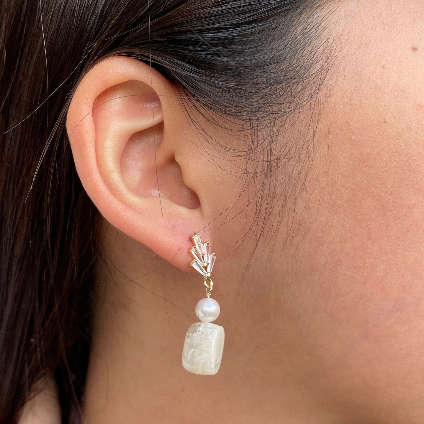 ROCO Faux Marble Earrings