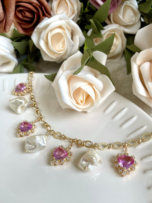 EDITH Pearl and Cubic Zirconia Necklace