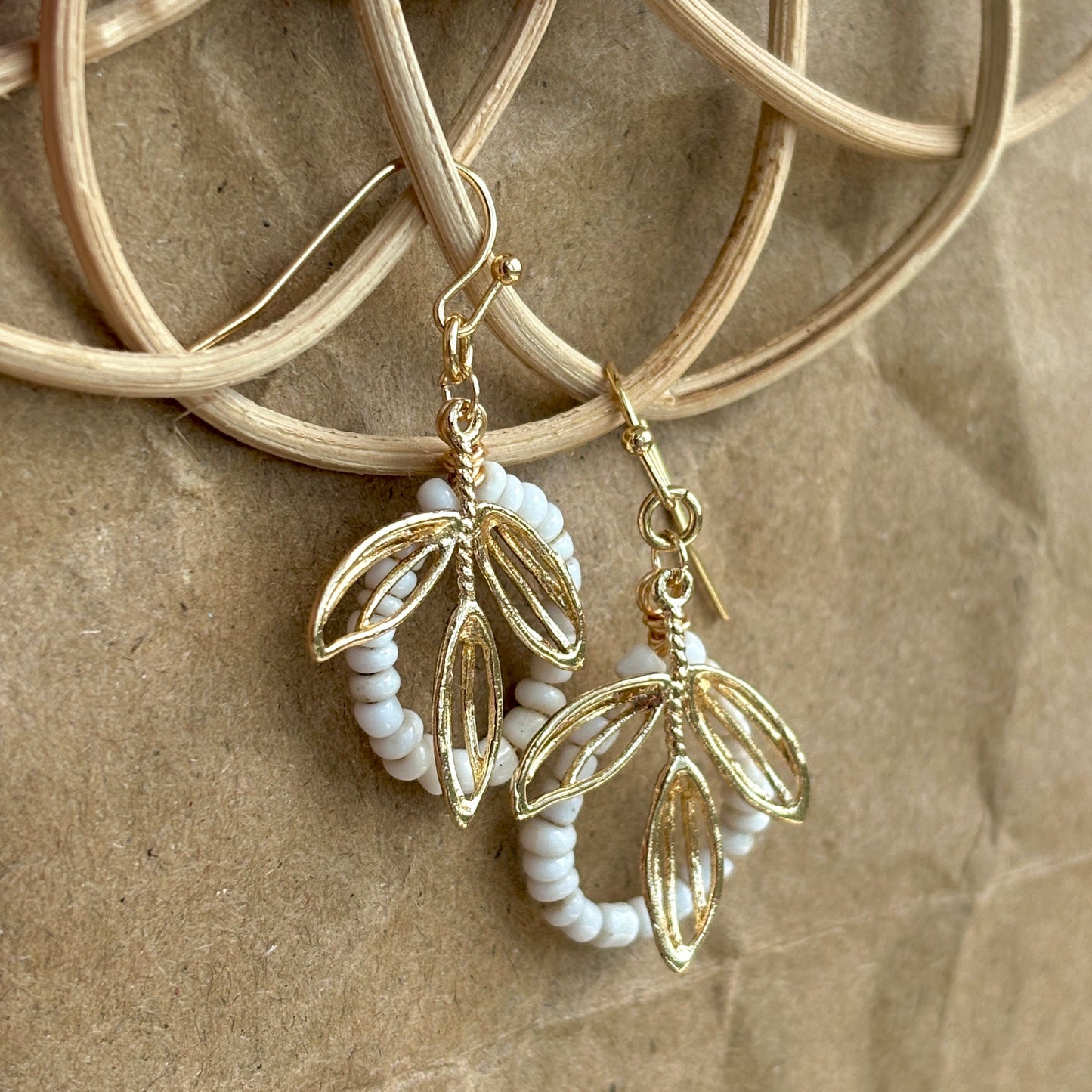 MANO Natural Beaded Earrings