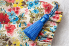 Blaire Frilly Pouch - Vintage Florals