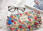 Blaire Frilly Pouch - Vintage Florals